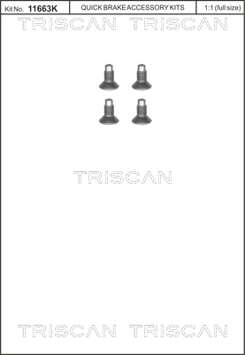 sada skrutiek, brzdový kotúč TRISCAN