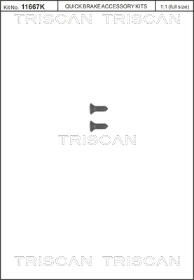 sada skrutiek, brzdový kotúč TRISCAN