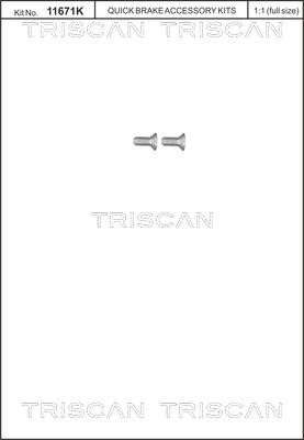 sada skrutiek, brzdový kotúč TRISCAN