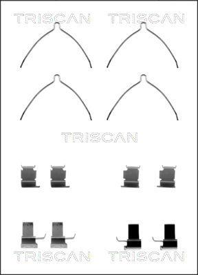 Sada príslużenstva oblożenia kotúčovej brzdy TRISCAN