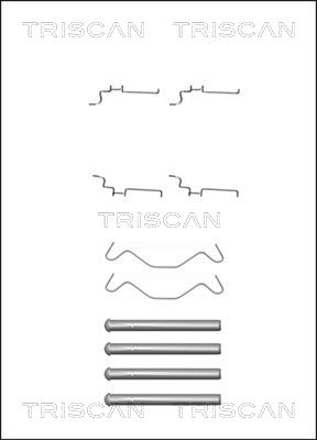 Sada príslużenstva oblożenia kotúčovej brzdy TRISCAN