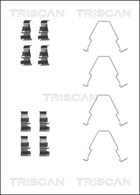 Sada príslużenstva oblożenia kotúčovej brzdy TRISCAN