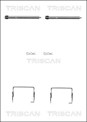 Sada príslużenstva oblożenia kotúčovej brzdy TRISCAN
