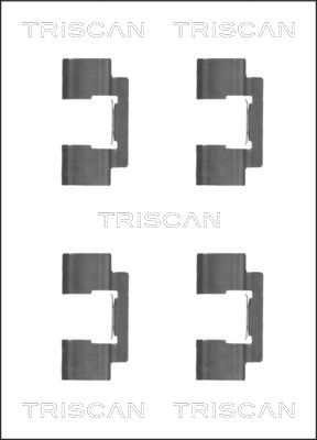 Sada príslużenstva oblożenia kotúčovej brzdy TRISCAN