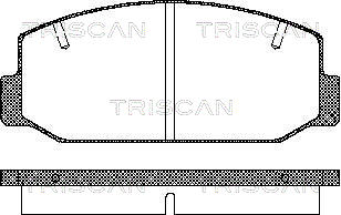Sada brzdových platničiek kotúčovej brzdy TRISCAN