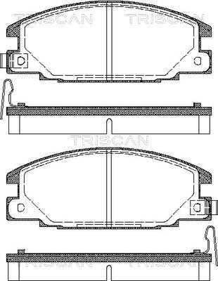 Sada brzdových platničiek kotúčovej brzdy TRISCAN