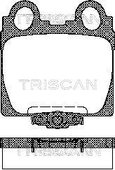 Sada brzdových platničiek kotúčovej brzdy TRISCAN