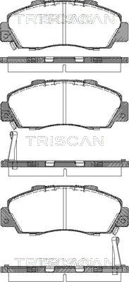 Sada brzdových platničiek kotúčovej brzdy TRISCAN