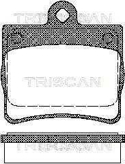 Sada brzdových platničiek kotúčovej brzdy TRISCAN
