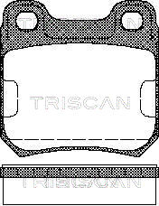 Sada brzdových platničiek kotúčovej brzdy TRISCAN
