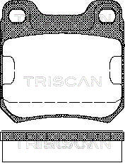Sada brzdových platničiek kotúčovej brzdy TRISCAN