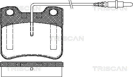 Sada brzdových platničiek kotúčovej brzdy TRISCAN