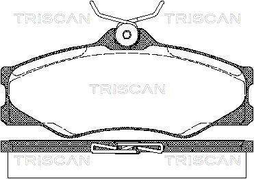 Sada brzdových platničiek kotúčovej brzdy TRISCAN