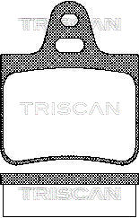 Sada brzdových platničiek kotúčovej brzdy TRISCAN
