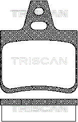 Sada brzdových platničiek kotúčovej brzdy TRISCAN