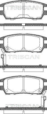 Sada brzdových platničiek kotúčovej brzdy TRISCAN