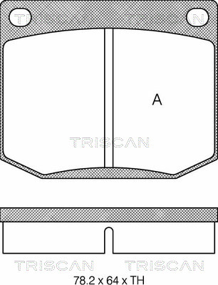 Sada brzdových platničiek kotúčovej brzdy TRISCAN