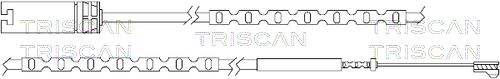 Výstrażný kontakt opotrebenia brzdového oblożenia TRISCAN