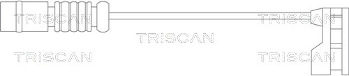 Výstrażný kontakt opotrebenia brzdového oblożenia TRISCAN