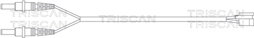 Výstrażný kontakt opotrebenia brzdového oblożenia TRISCAN