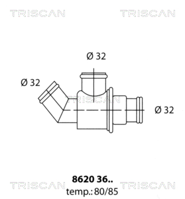 Termostat chladenia TRISCAN