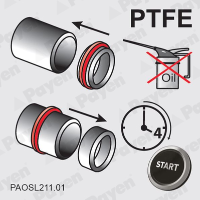 Shaft Seal, crankshaft PAYEN