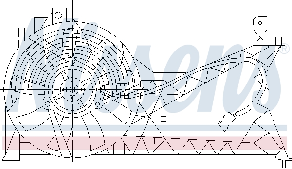 Ventilátor chladenia motora NISSENS