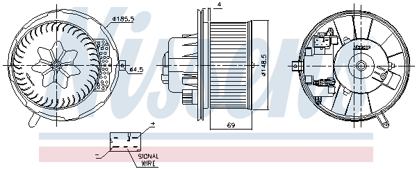 Vnútorný ventilátor NISSENS