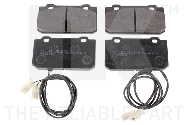 Sada brzdových platničiek kotúčovej brzdy NK