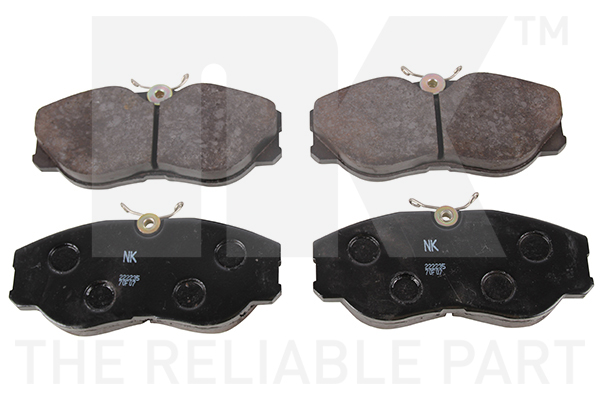 Sada brzdových platničiek kotúčovej brzdy NK