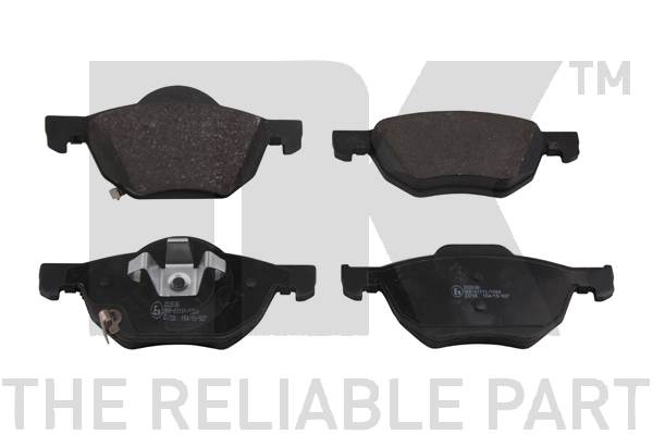 Sada brzdových platničiek kotúčovej brzdy NK