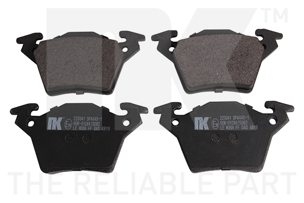 Sada brzdových platničiek kotúčovej brzdy NK