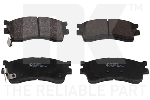 Sada brzdových platničiek kotúčovej brzdy NK