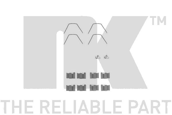 Sada príslużenstva oblożenia kotúčovej brzdy NK