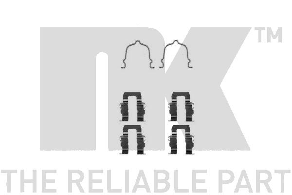 Sada príslużenstva oblożenia kotúčovej brzdy NK