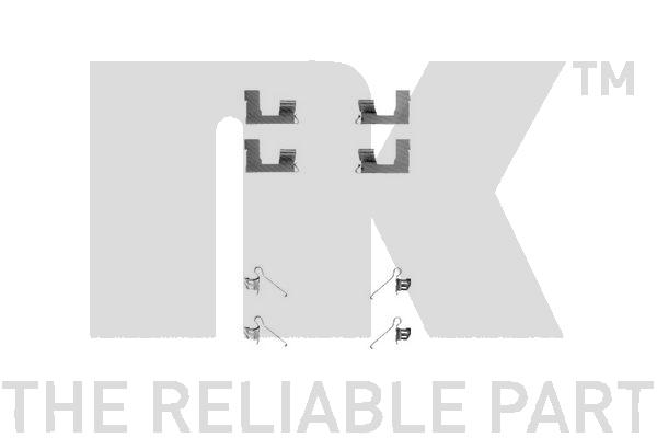 Sada príslużenstva oblożenia kotúčovej brzdy NK