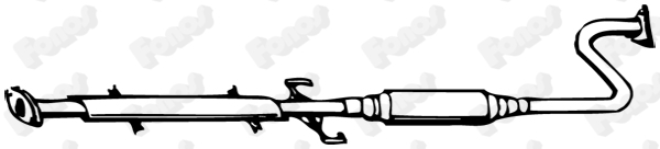 Stredný tlmič výfuku FONOS