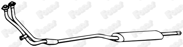 Stredný tlmič výfuku FONOS