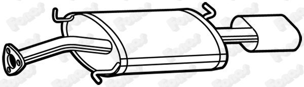 Koncový tlmič výfuku FONOS