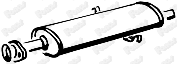 Stredný tlmič výfuku FONOS
