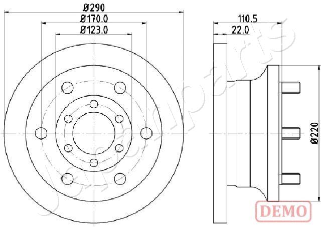 Brzdový kotúč JAPANPARTS