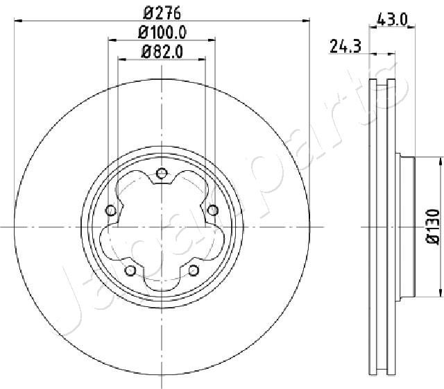 Brzdový kotúč JAPANPARTS