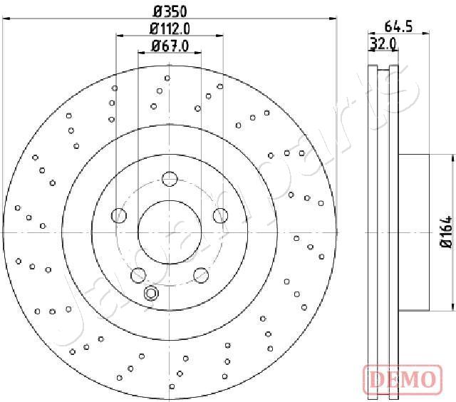 Brzdový kotúč JAPANPARTS