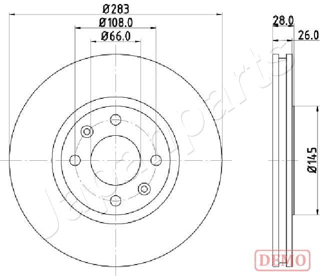 Brzdový kotúč JAPANPARTS