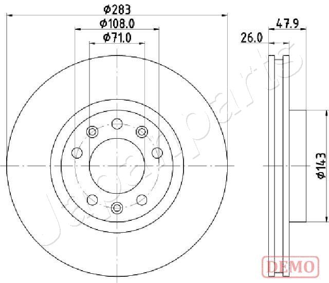 Brzdový kotúč JAPANPARTS