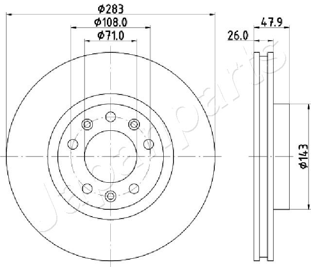 Brzdový kotúč JAPANPARTS