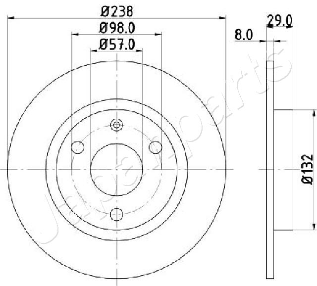Brzdový kotúč JAPANPARTS