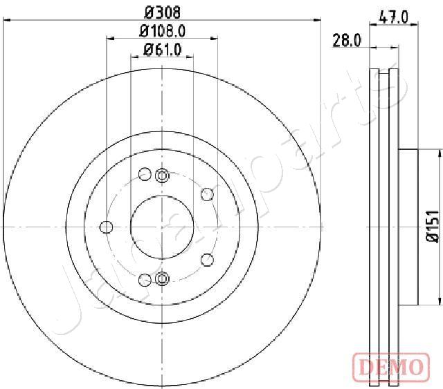 Brzdový kotúč JAPANPARTS