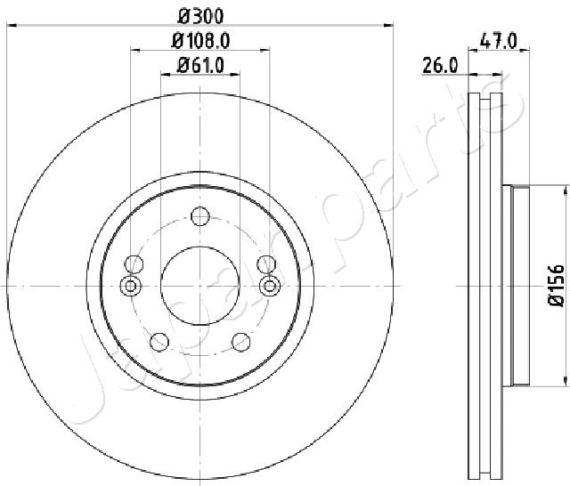 Brzdový kotúč JAPANPARTS