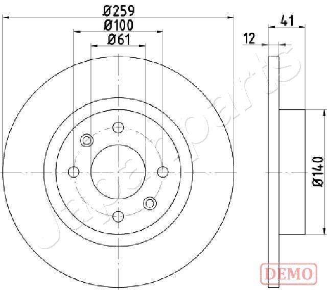 Brzdový kotúč JAPANPARTS